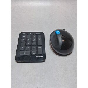 Microsoft Sculpt Ergonomic Mouse 1560 Black w/ Key Pad - Used